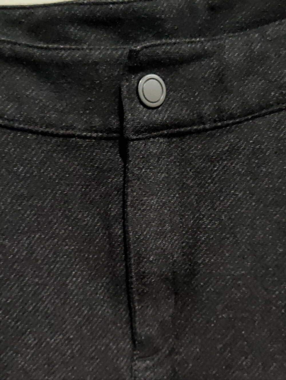 Athleta Ponte Moto Pants Skinny Stretch Snap/Zipper Black/Charcoal Gray Size 10 - Picture 5 of 15